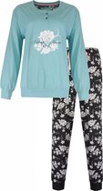 Tenderness Dames Pyjama - Katoen - Groen - Maat XL