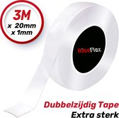 Nano tape - Extra Sterk - Dubbelzijdige Tape - 3 Meter Lang - Sterke kleefkracht - Klussen - Herbruikbaar