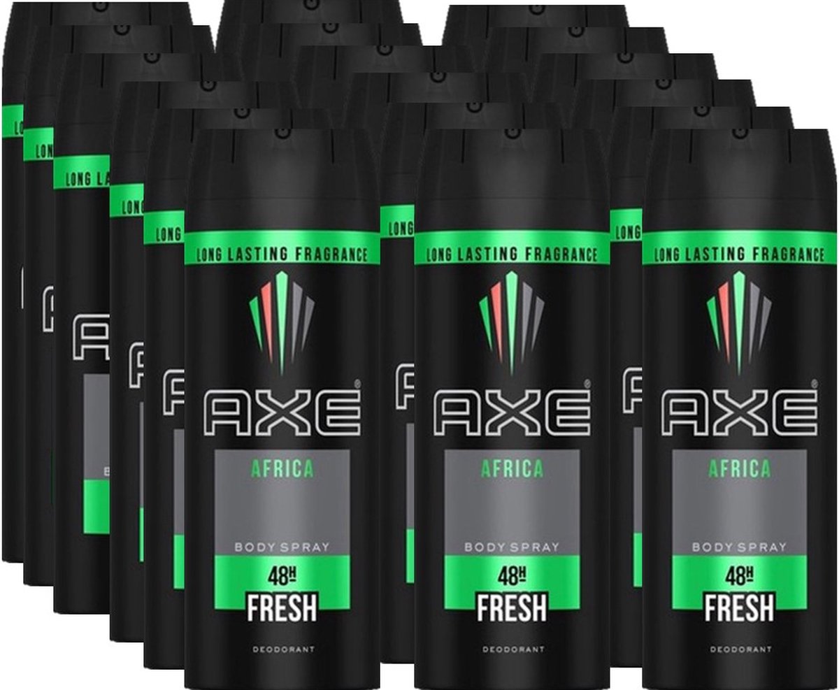 Goedkoopste Axe - Deodorant - Spray - Africa - 150ml x 18