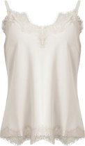 CC Heart Lace Top Tops & T-shirts Dames - Shirt - Zand - Maat XS