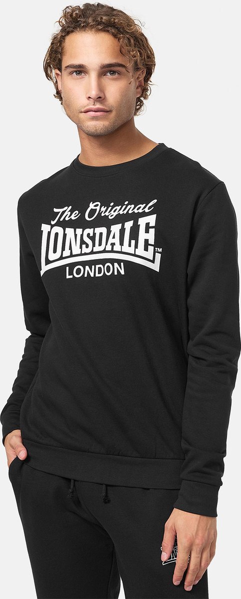 Lonsdale Heren sweatshirt met ronde hals regular fit BURGHEAD
