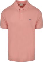 Gant - Shield Piqué Poloshirt Roze - Regular-fit - Heren Poloshirt Maat XXL