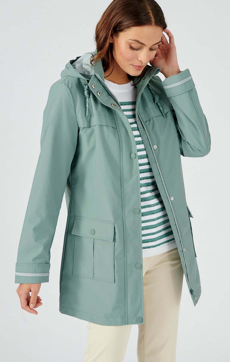 Damart Parka casual lichtgewicht waterafstotend Dames Groen