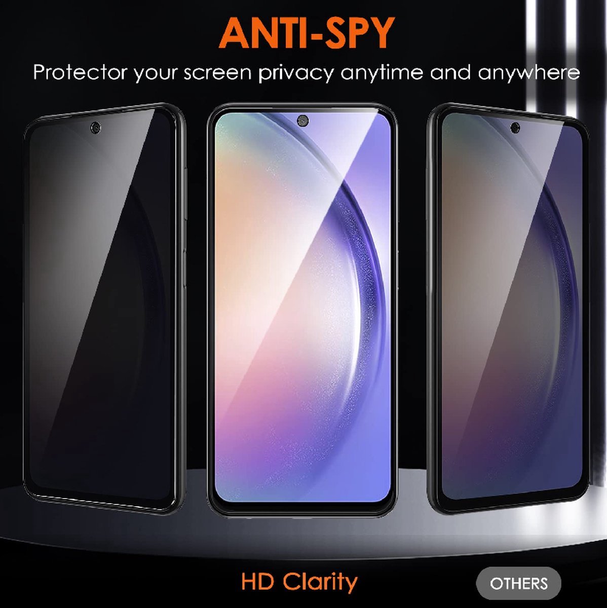 2X - Privacybescherming | Glas 3D | Galaxy A54 - Voordeelverpakking