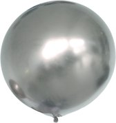 XXL Zilveren Chroom Ballon (90 cm)