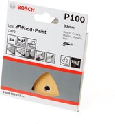 Bosch Accessories EXPERT C470 2608900826 Papier de verre Delta Perforé (lxl) 93 mm x 93 mm 5 pièce(s)