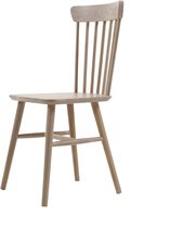 Chaise de bar Nordiq Pippa - Chaise de salle à manger en bois - Whitewash