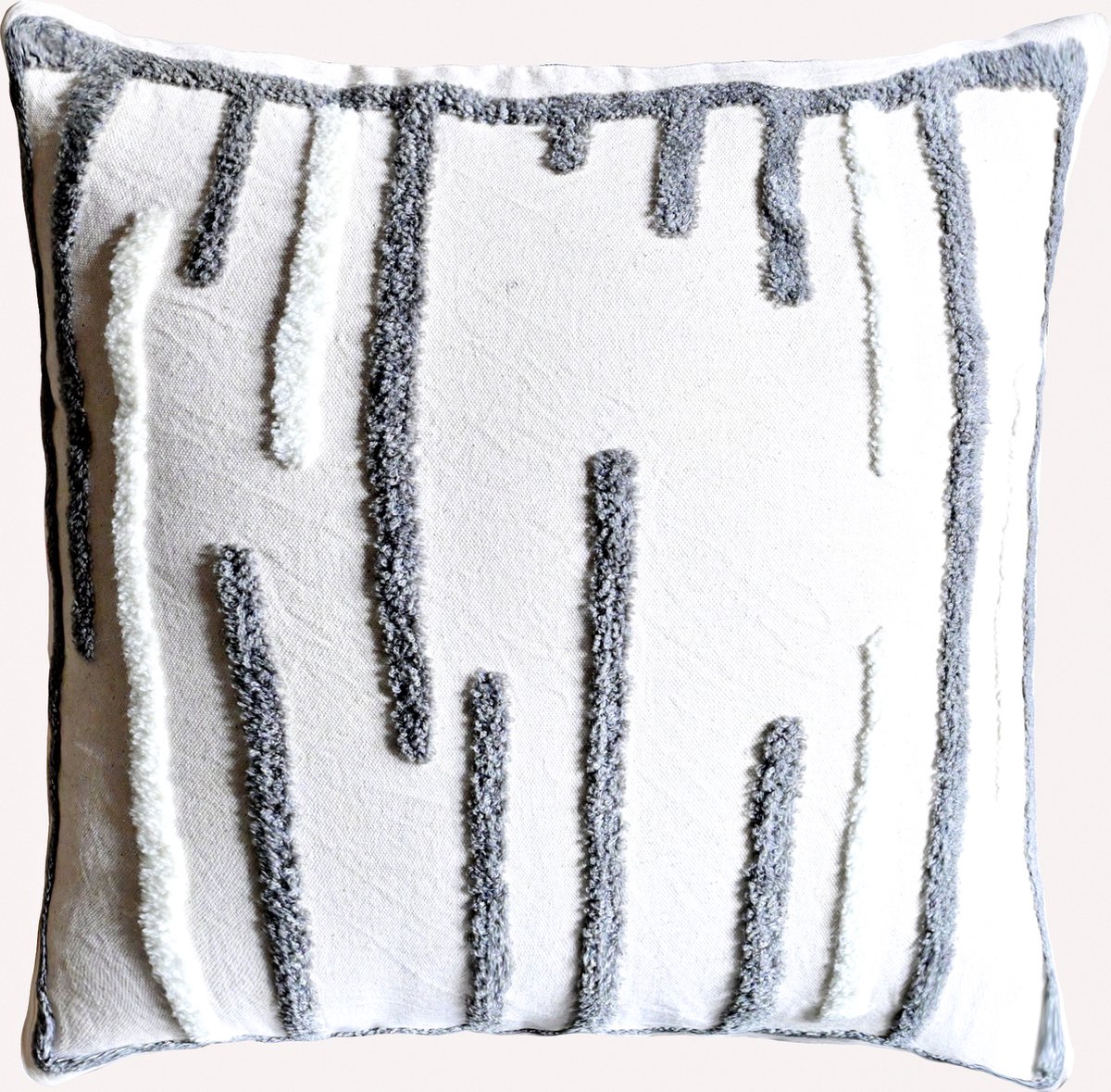 Urbane Hide Kussens woonkamer | kussenhoes 45x45 cm | kussensloop | sierkussens | cushion cover | kotoen | bookley embroidery Zwaart