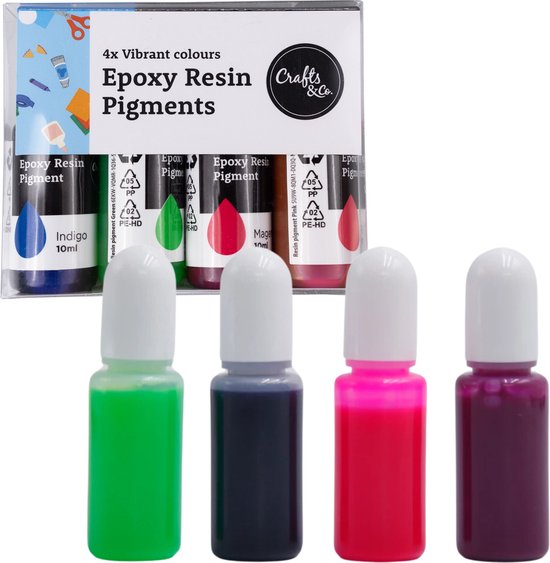 Crafts&Co Set de colorants poxy DIY  Pigment poxy liquide pour rsine de  moulage... | bol