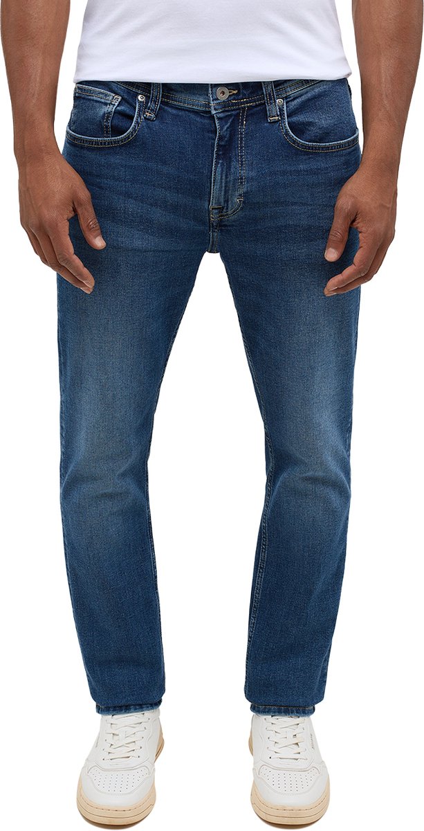 Mustang Heren Jeans Broeken ORLANDO slim Fit Blauw 38W / 34L Volwassenen