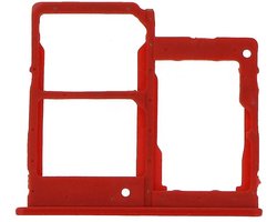 Simkaart houder geschikt voor Samsung Galaxy A40 A405 - Simcard Holder - Rood