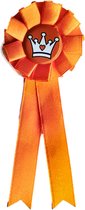 3BMT® Oranje Gadget - Oranje Versiering Strikje - Oranje Button