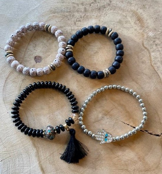 Superior Armbanden | 925 zilveren kralen | Stoney Bracelets