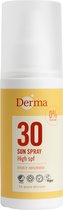 Derma Eco Sun SPF30 Zonnespray 150 ML - Allergie - Geurvrij - Zonbescherming voor Gevoelige Huid