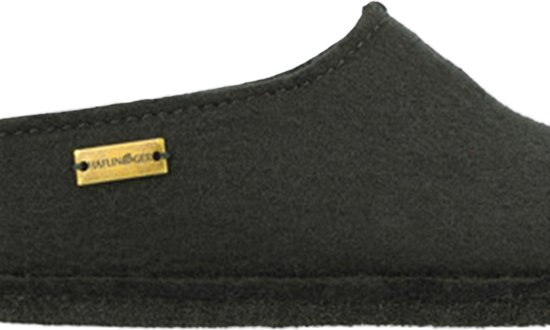 Haflinger Pantoffels dames heren unisex Flair Smily 311013, grootte:47, kleur:Zwart