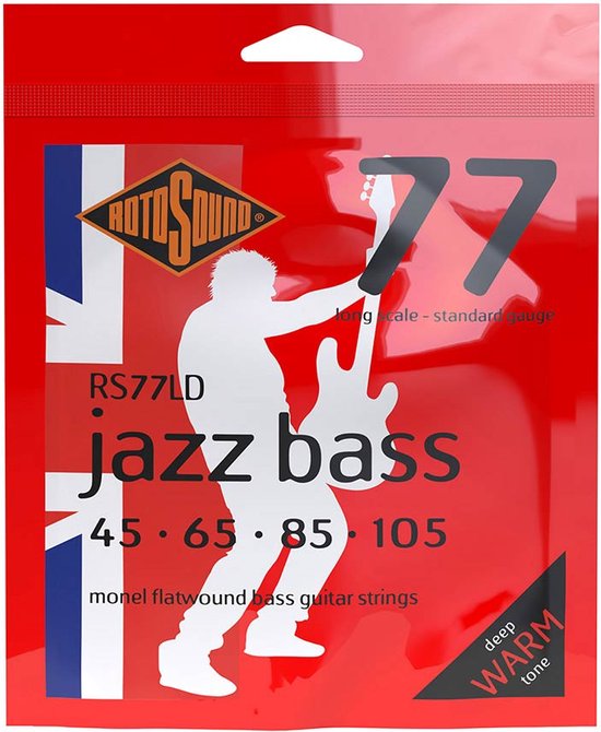 Jeu de cordes pour guitare basse Rotosound Jazz Bass 77 RS77LD