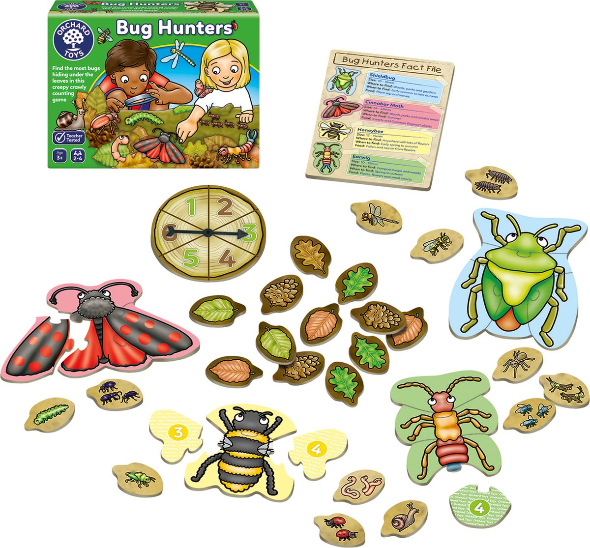 Orchard Toys - Bug Hunters - Insecten spel - Oefenen met tellen en nummers - vanaf 3 jaar - Orchard Toys