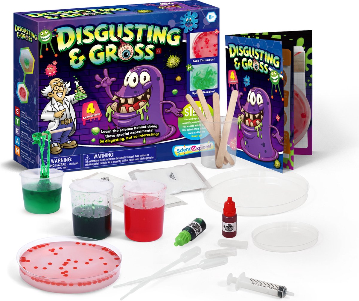 Science explore! scheikunde experimenteerset -wetenschap speelgoed experimenteren experimenten voor kinderen experimenteerdozen klieder experimenten T3509G DC3345