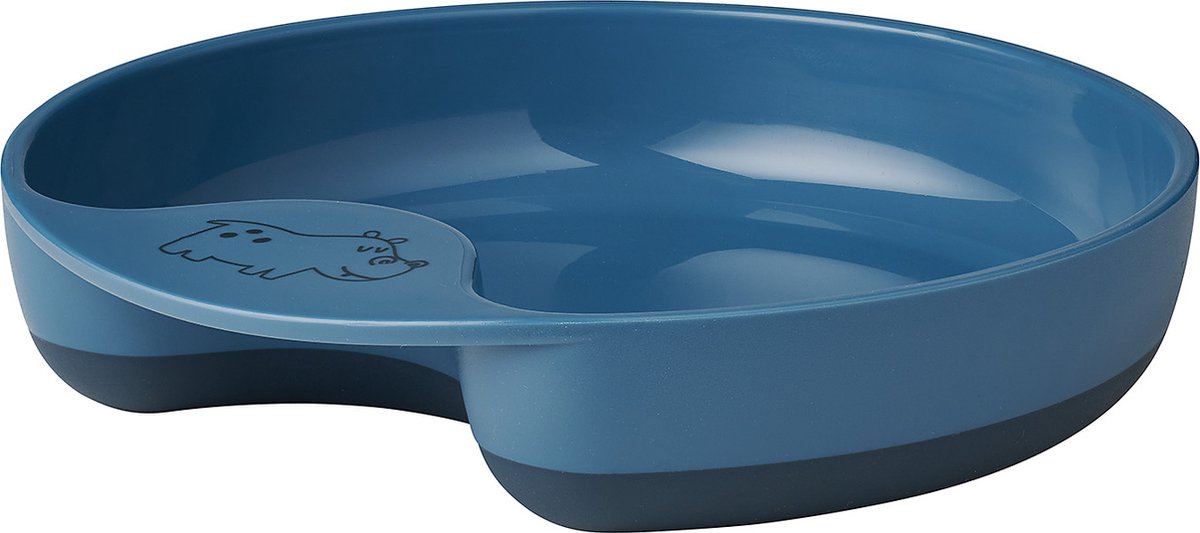 Mepal Mio – Oefenbord – mag in de magnetron – Deep blue – anti-slip bodem – Kinderbord – kinderservies