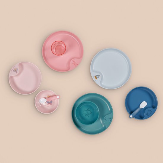 Mepal Mio kinderbord - Magnetronbestendig - Met greep - Kinderservies - Deep turquoise van Mepal — afbeelding 4