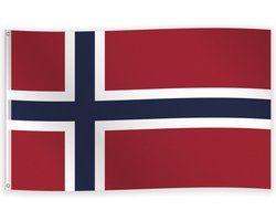 2 Noorse vlaggen - Vlag - Vlag van Noorwegen - Noorse vlag - 2 stuks - Noorse Gemeenschaps Vlag - 90/150CM - Norway flag - - Oslo - CHPN