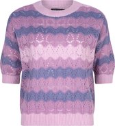 Ydence Knitted top Selah - Purple / Lavender Pink / Dusty Blue - Maat M