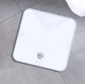 Slimme digitale weegschaal voor lichaamsvet - wit - Slimme analyse voor je gewicht en fitnessvoortgang met app