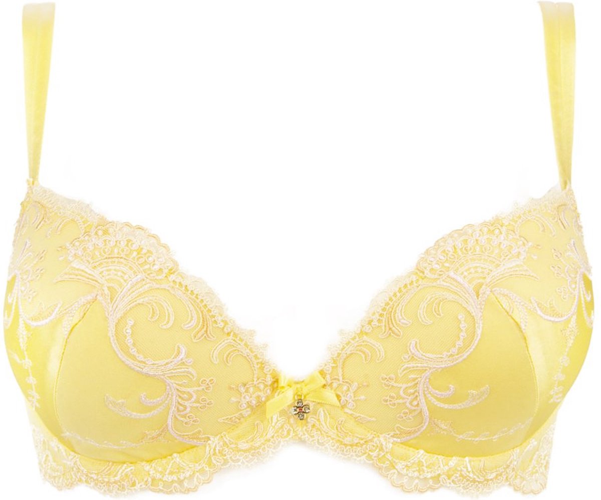 Lise Charmel Splendeur Soie - Push-up BH - vanille - ACC8580 - EU 70D / Geel