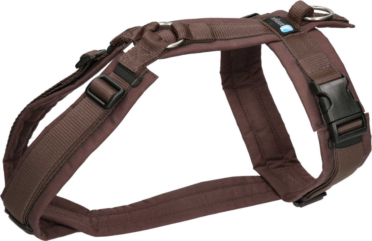 Bol.com Annyx Hondentuig - Y-tuig - Bruin - L - Borstomtrek 70- 86cm - Gewicht 26-38kg aanbieding