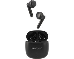 Musthavz True Wireless Earphone Lite Earbuds - Draadloze Oordopjes - Wireless Bluetooth Earphones - Oortjes geschikt voor Apple en Android - Zwart