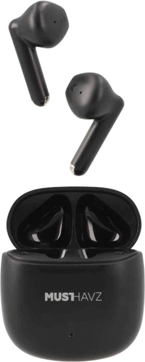 Musthavz True Wireless Earphone Lite Earbuds - Draadloze Oordopjes - Wireless Bluetooth Earphones - Oortjes geschikt voor Apple en Android - Zwart