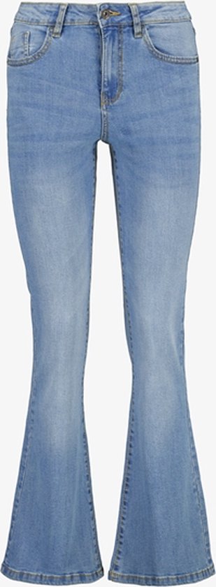 Generisch Low Waist Jeans voor dames, dames flared jeans, stijlvolle zeer lage taille, skinny fit jeans, klassieke elasticiteit, pull on streetwear, slagbroek voor dames, jaren 70, hemelsblauw, S