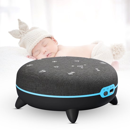 Twenty4seven® White Noise Machine Pro - Baby Slaaphulp - Slaaptrainer - Witte Ruis Voor Volwassenen & Kinderen - Inclusief Nachtlampje