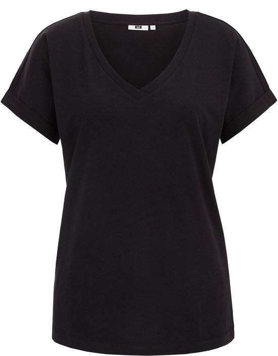 WE Fashion Dames T-shirt met V-hals