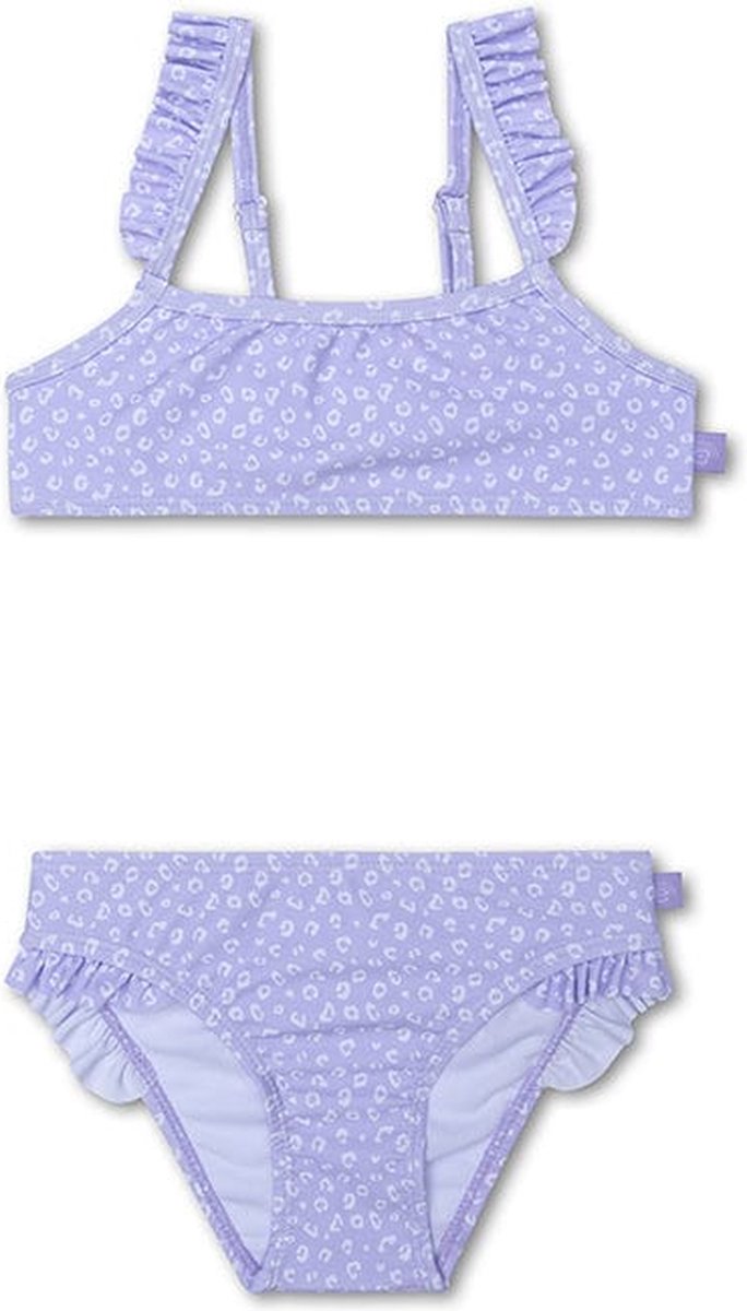 Swim Essentials | Lila Panterprint Meisjes UV Bikini - Maat 98/104