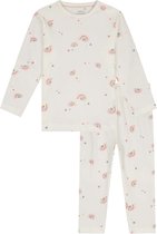 Prénatal Pyjama Meisje - Pyjama Kinderen Meisjes - Ivoor Wit - Regenboog - Maat 74
