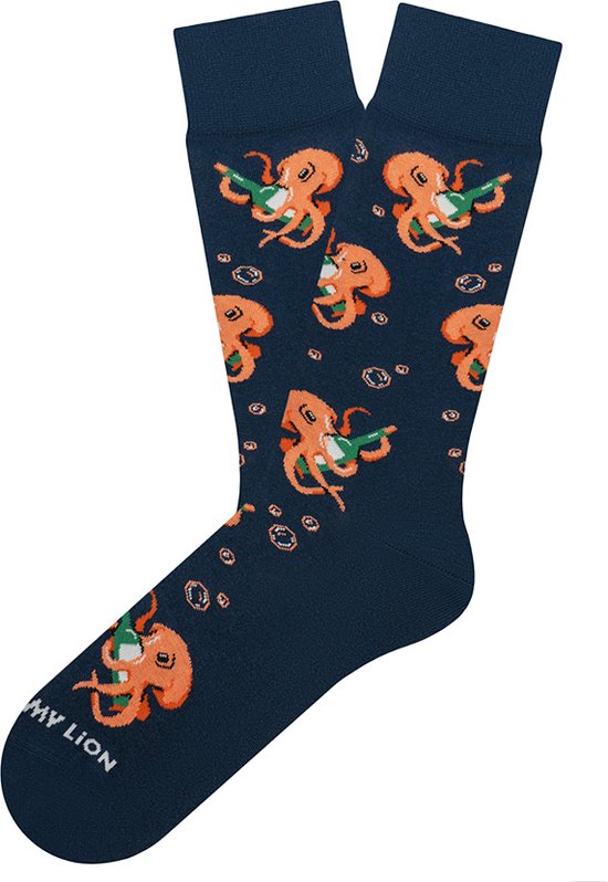 Jimmy Lion sokken bubbly octopus blauw