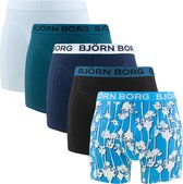 Björn Borg Cotton Stretch boxers - heren boxers normale lengte (5-pack) - multicolor - Maat: XXL