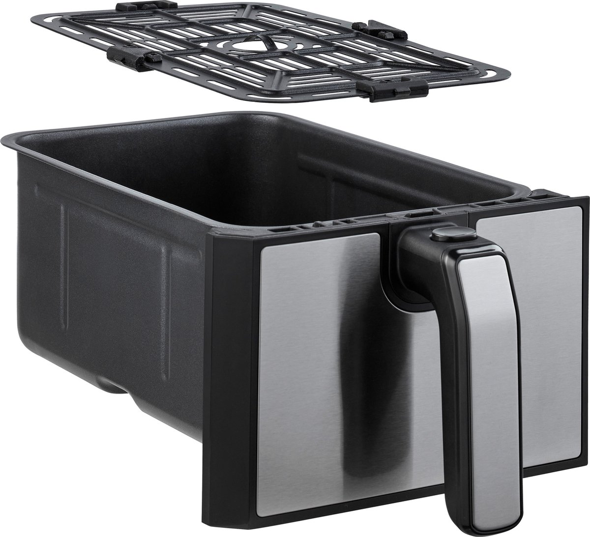 Inventum GF800HLD Dubbele Airfryer XXL - 8L - Dual Cook - Grill- & roosterfunctie - 8 programma's - 80-200 °C - PFAS-vrij - Tot 6 personen - Zwart/RVS — afbeelding 4