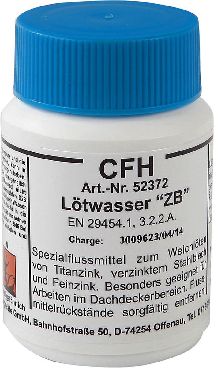 CFH 52372 - Flux à souder - zinc - 100 gr