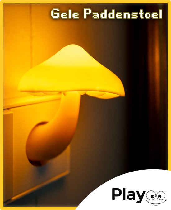 Gele Paddenstoel - Schattig Nachtlampje
