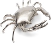 Riviera Maison Beeldje Zilver Krab staand - Ocean Crab dierenbeeldje