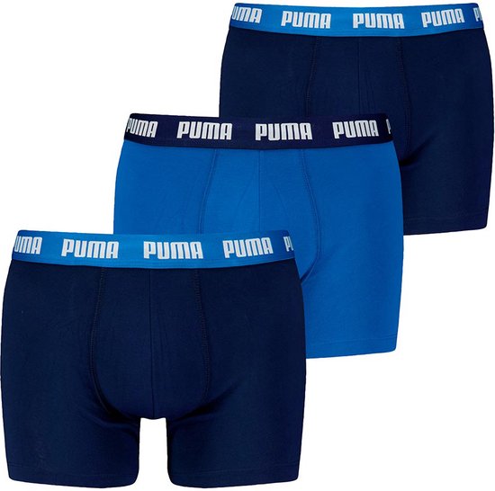 PUMA ACCESSOIRES - puma men everyday boxer 3p - Blauw-Multicolour