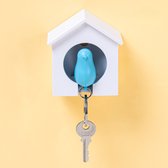 Porte-clés Qualy Sparrow - Blanc / bleu