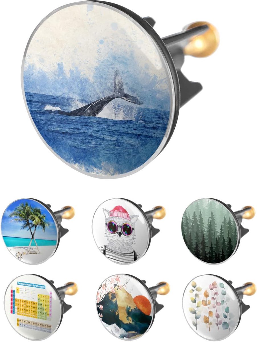 Wastafel stopper 40 mm walvis - roestvrij stalen excenterstop met extra zware messing schroef voor stabiele grip | universele afvoerstop voor wastafel
