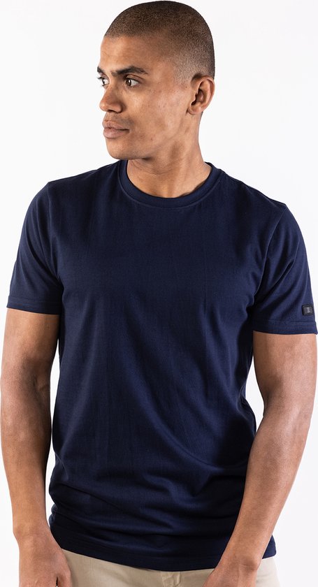 Presly & Sun Heren - T-Shirt - M - Donker Blauw - Conner
