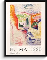 Fotolijst inclusief poster - Posterlijst 60x80 cm - Posters - Matisse - Modern - Abstract - Kleuren - Foto in lijst decoratie - Wanddecoratie woonkamer - Muurdecoratie slaapkamer