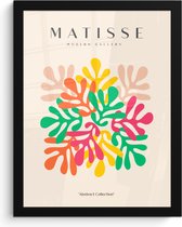 Fotolijst inclusief poster - Posterlijst 30x40 cm - Posters - Matisse - Abstracte kunst - Natuur - Modern - Foto in lijst decoratie - Wanddecoratie woonkamer - Muurdecoratie slaapkamer