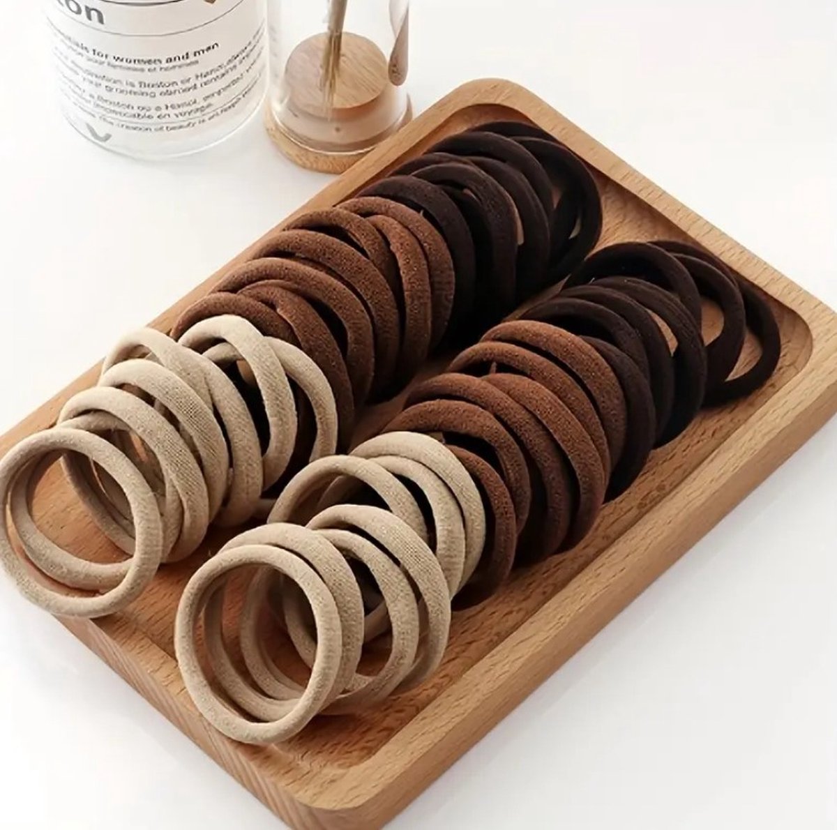 20 stuks Haarelastiekjes in verschillende kleuren - stof Haarelastiekjes-hoge kwaliteit - zachte elastiekjes zonder metaal - haar accessoires — cadeau in Cadeau-ideeën - foto 2