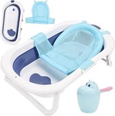 Babybad met standaard - Baby bad met standaard - Baby badje met standaard - ‎80 x 49 x 21 cm - Blauw